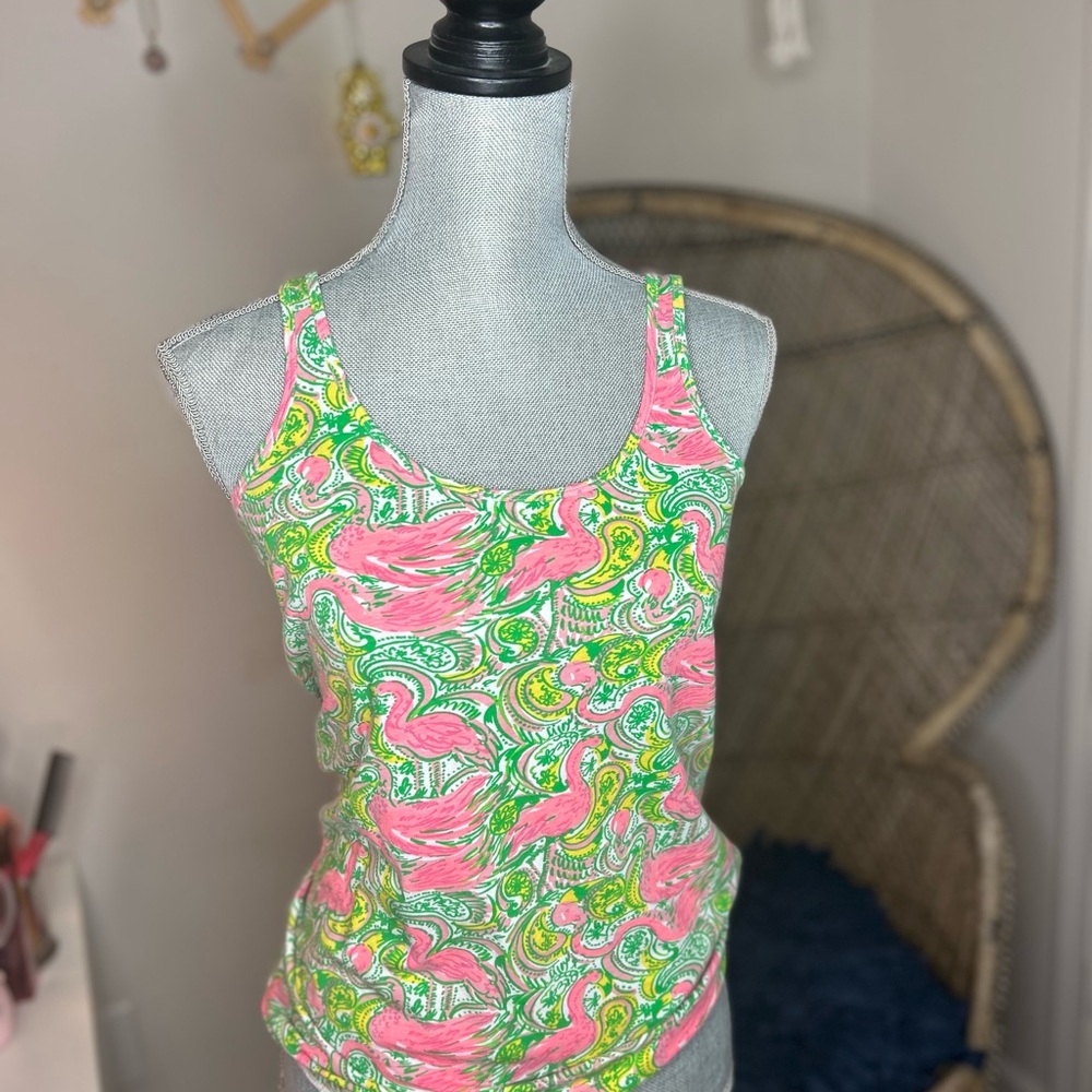 Colorful Flamingo Tank Top